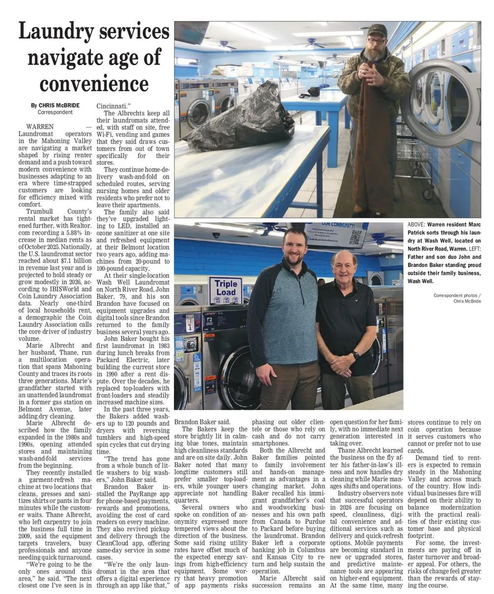Laundry service navigates age of convenience